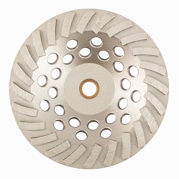 5'' x 5/8-11 w/ 9 Segments Swirl Grinding Cup Wheel, Paragon Diamond Tools, Mfr#: SCW-5T-9